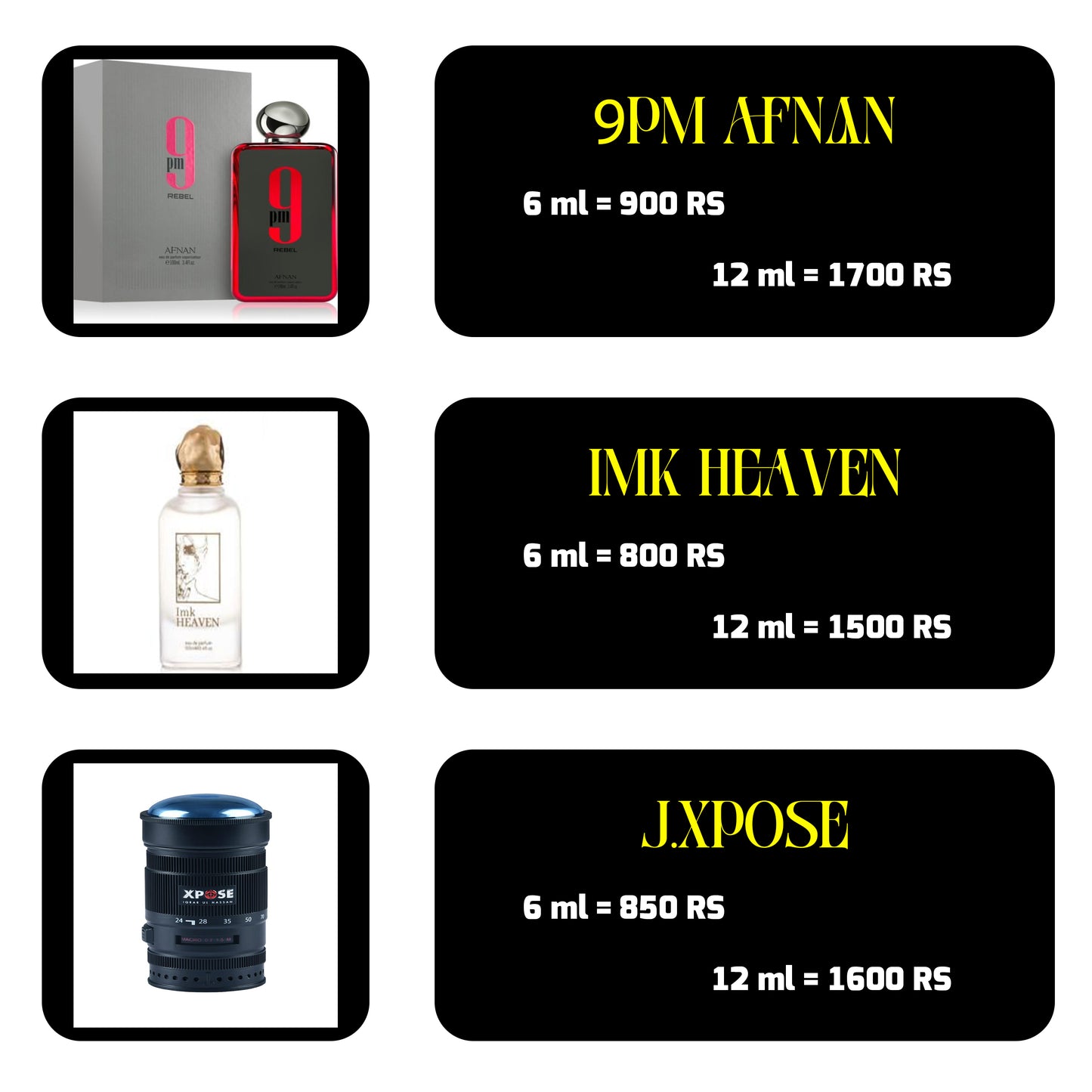 9PM AFNAN, IMK HEAVEN AND XPOSE