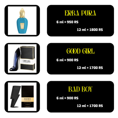 ERBA PURA, GOOD GIRL AND BAD BOY