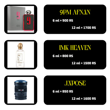 9PM AFNAN, IMK HEAVEN AND XPOSE